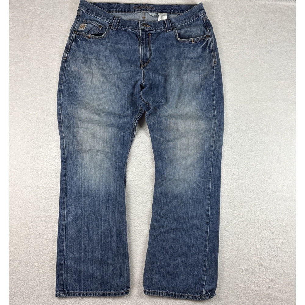 CINCH Carter Relaxed Bootcut Jeans Mens 40/34 Faded Blue Cowboy Western Denim